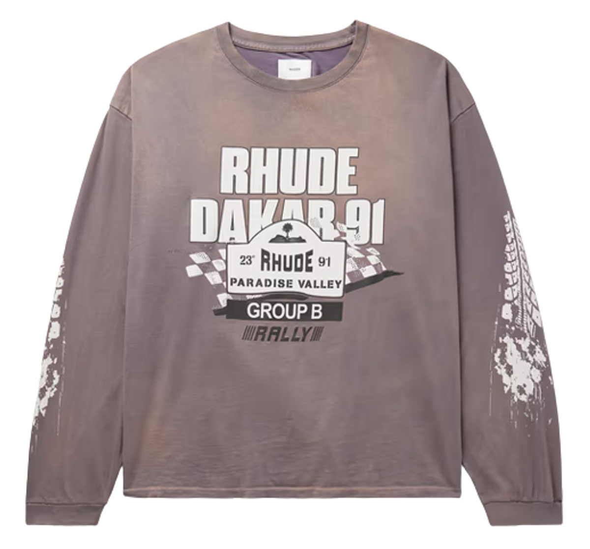 Rhude Dakar 91 Logo-Print Cotton-Jersey Sweatshirt