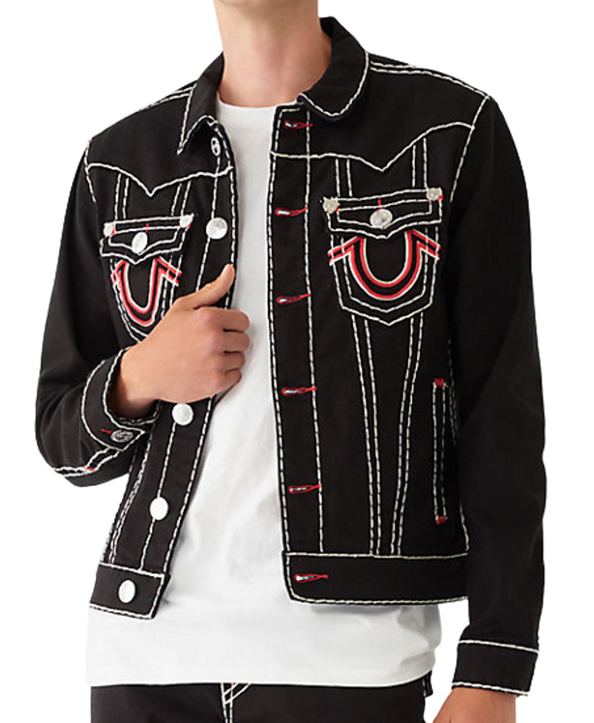 True Religion Jimmy Super T Stitch Denim Jacket