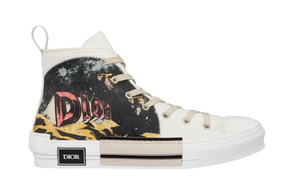 Dior White AsteroDior Signature B23 High-Top Sneakers