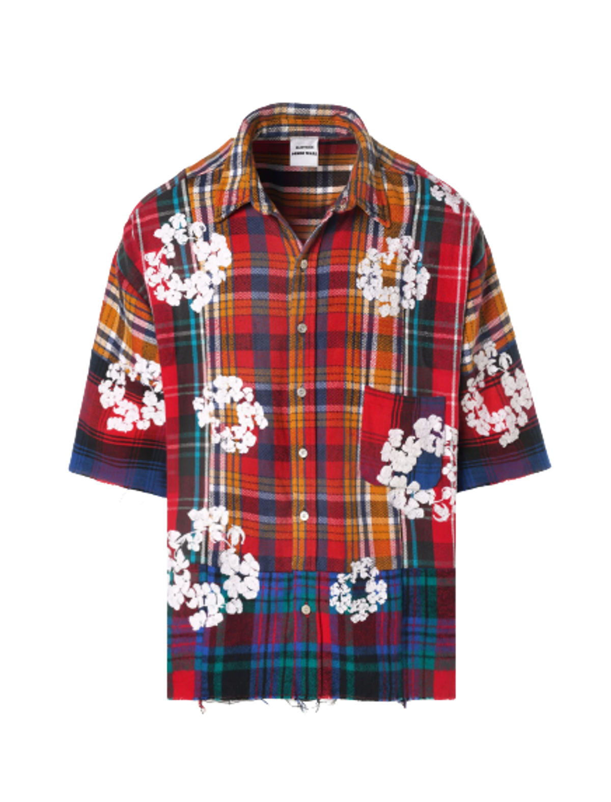Readymade × Denim Tears Check Short Sleeved Shirt