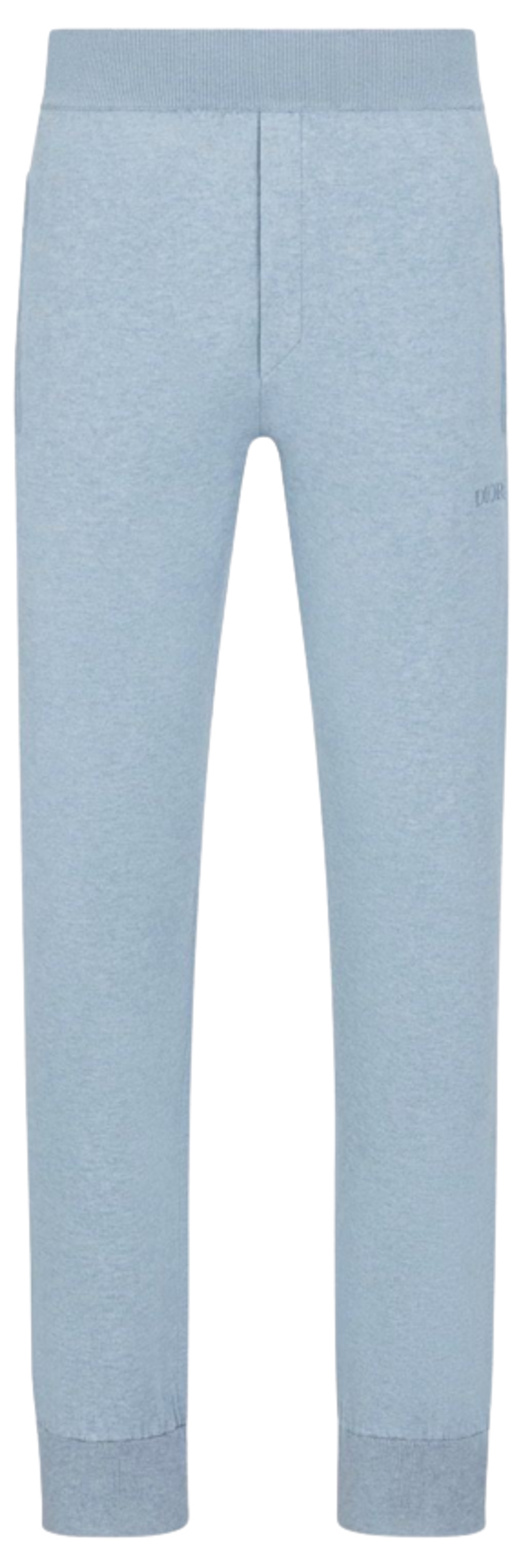 Dior Blue Cotton Knit and Cashmere Track Pants