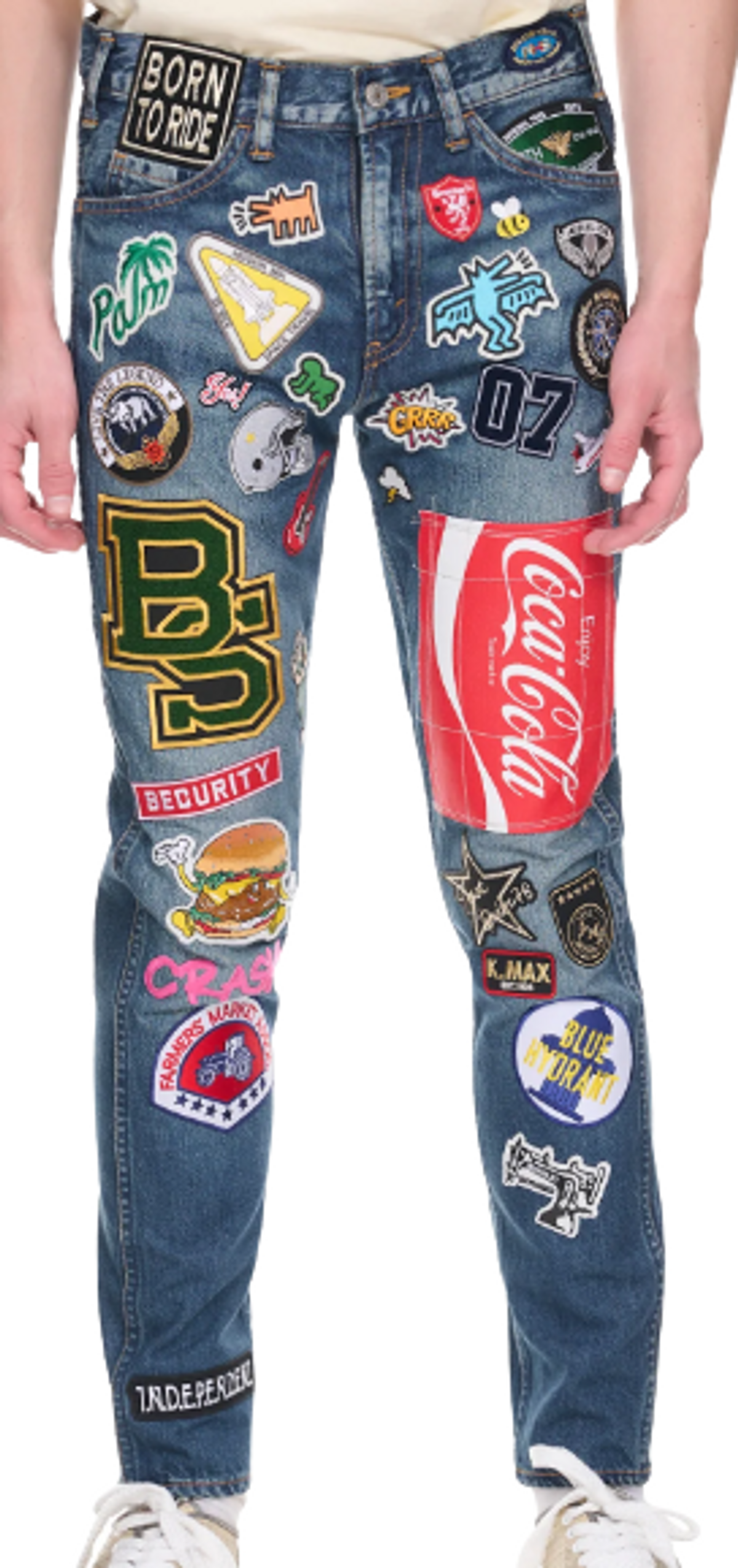 Junya Watanabe Blue Patches Jeans