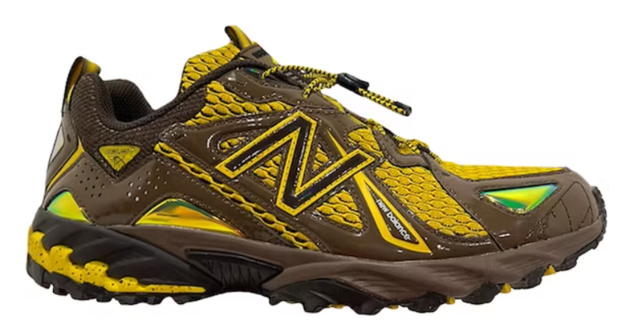 New Balance Brown And Yellow 610 Amine The Mooz Sneakers