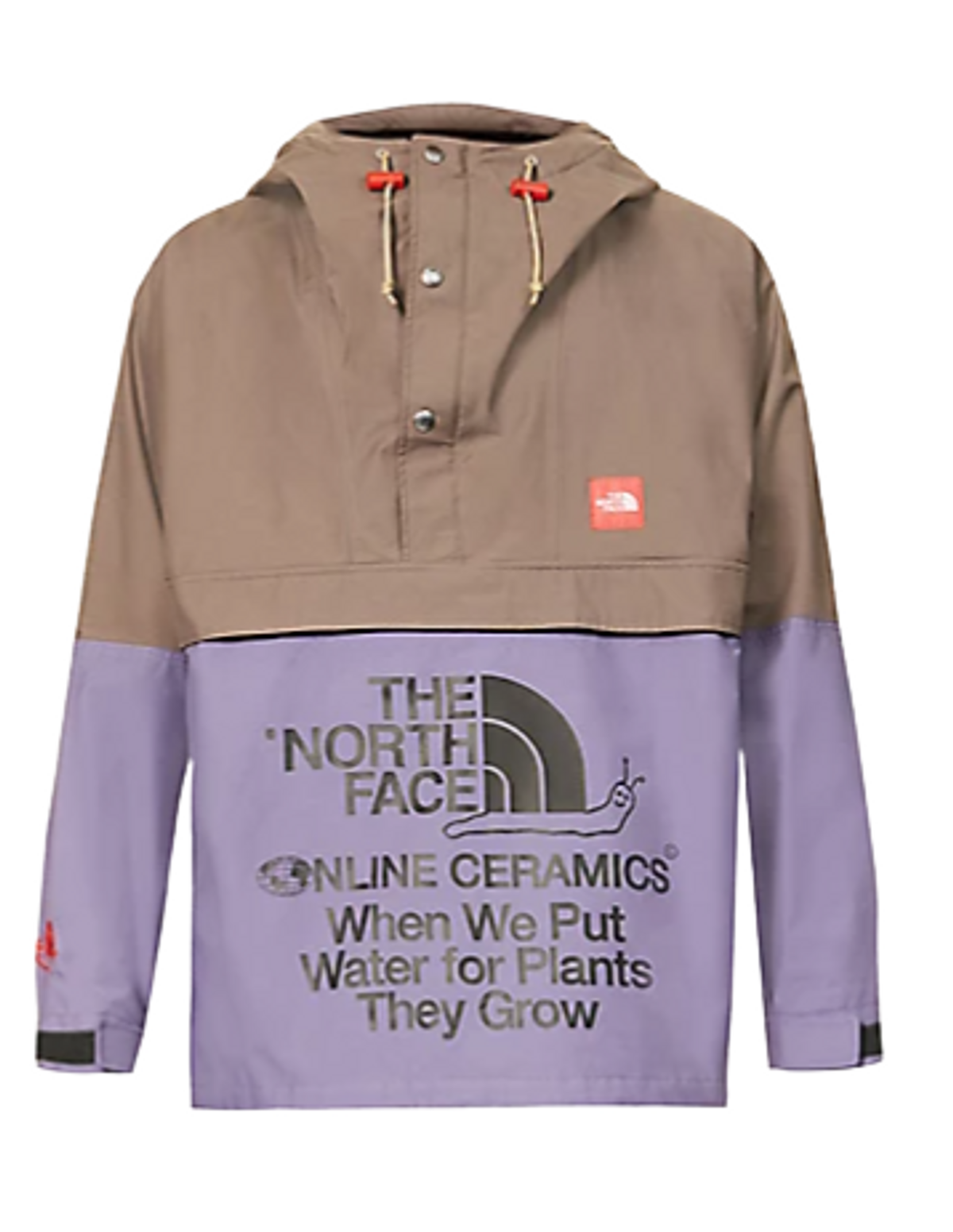 The North Face × Online Ceramics Brown And Purple Windjammer Jacket