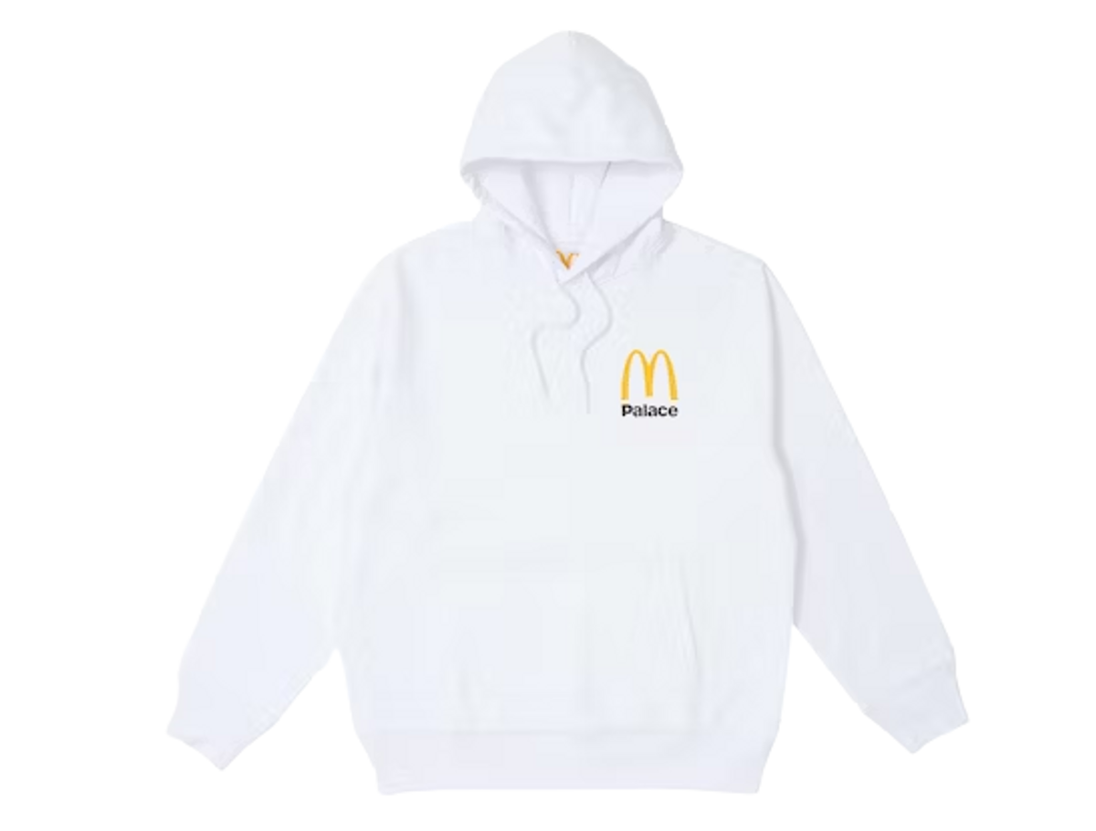 Palace × McDonald's Merch White Logo Hoodie