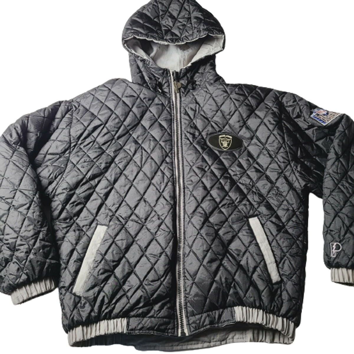 Oakland Riders Black Reversible Quilted Jacket
