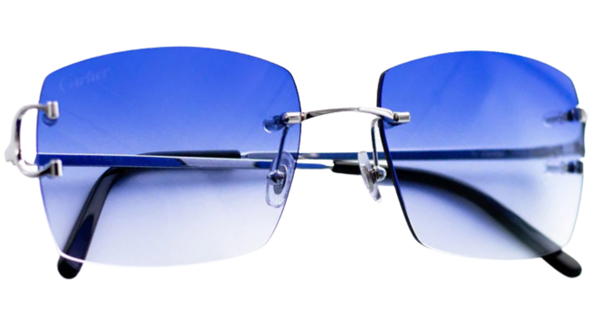cartier blue lens