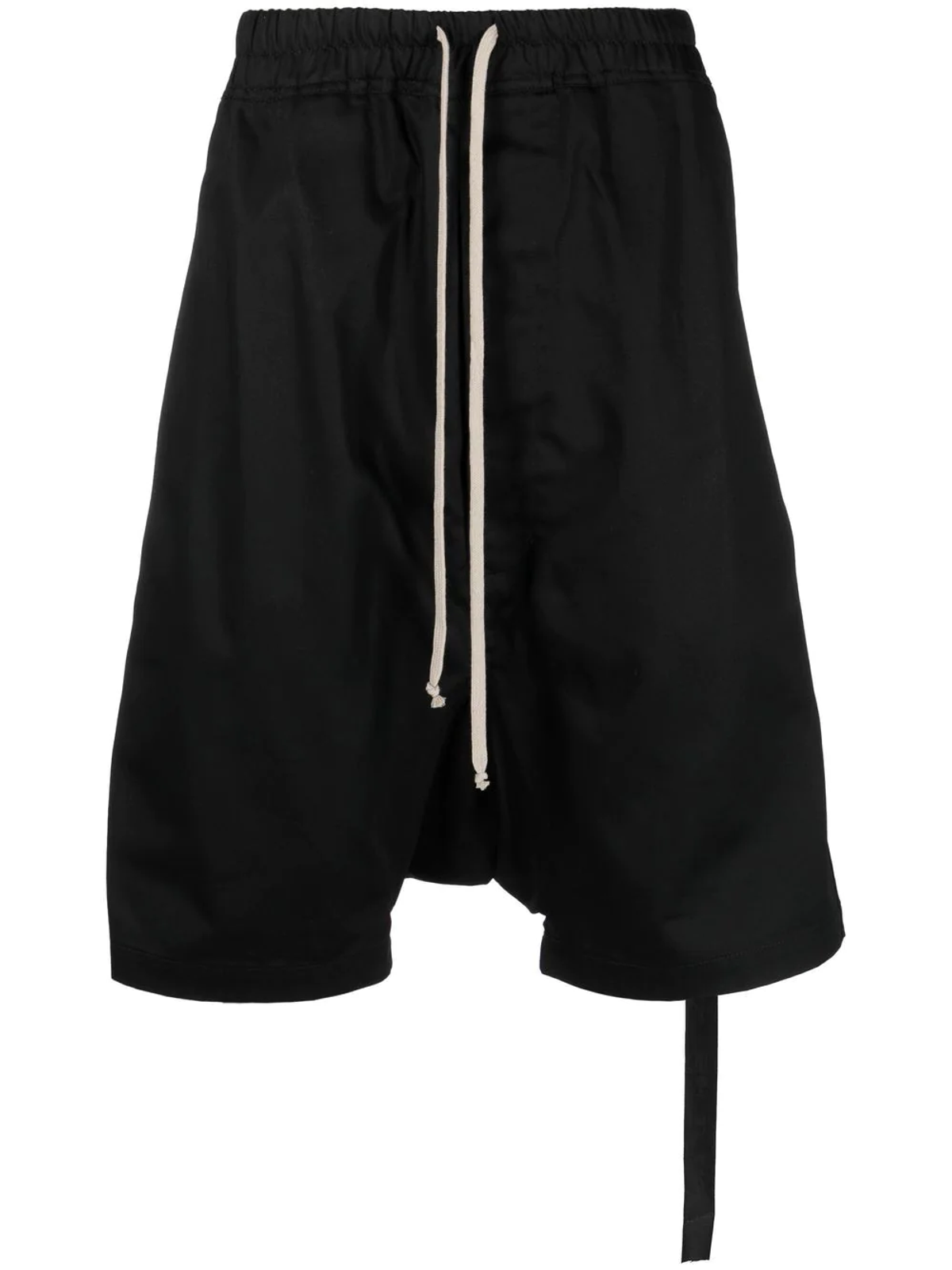 Rick Owens Black Drawstring Deck Shorts