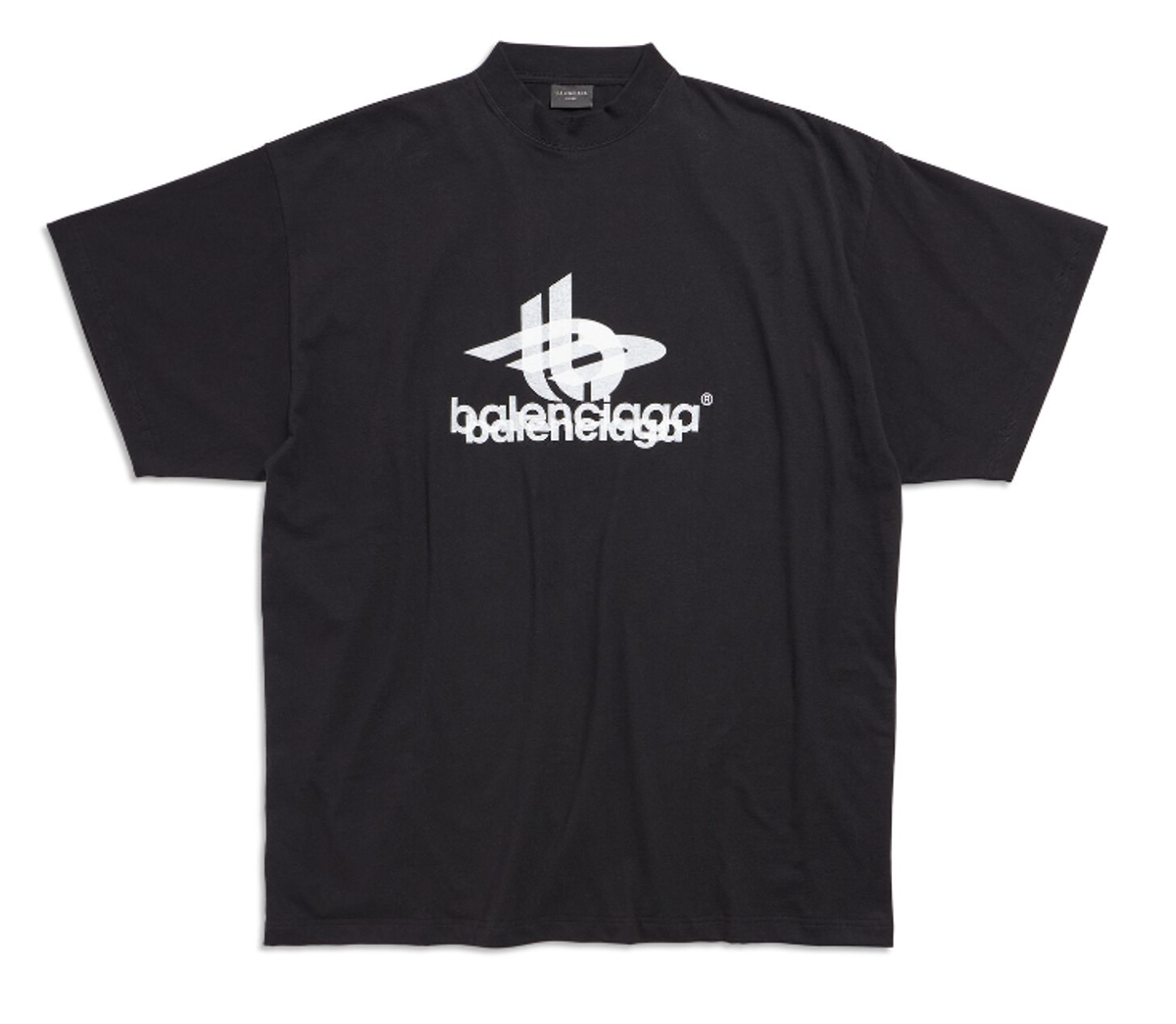 Balenciaga Black Layered Sports T-Shirt
