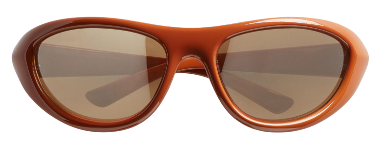 Bottega Veneta Curve Sporty Cat Eye Injected Acetate Sunglasses