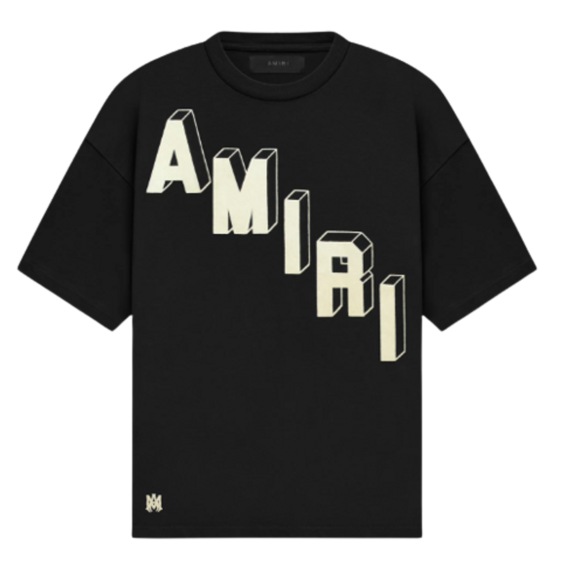 Amiri Flocked Hockey Skater Black T-Shirt | WHAT’S ON THE STAR?