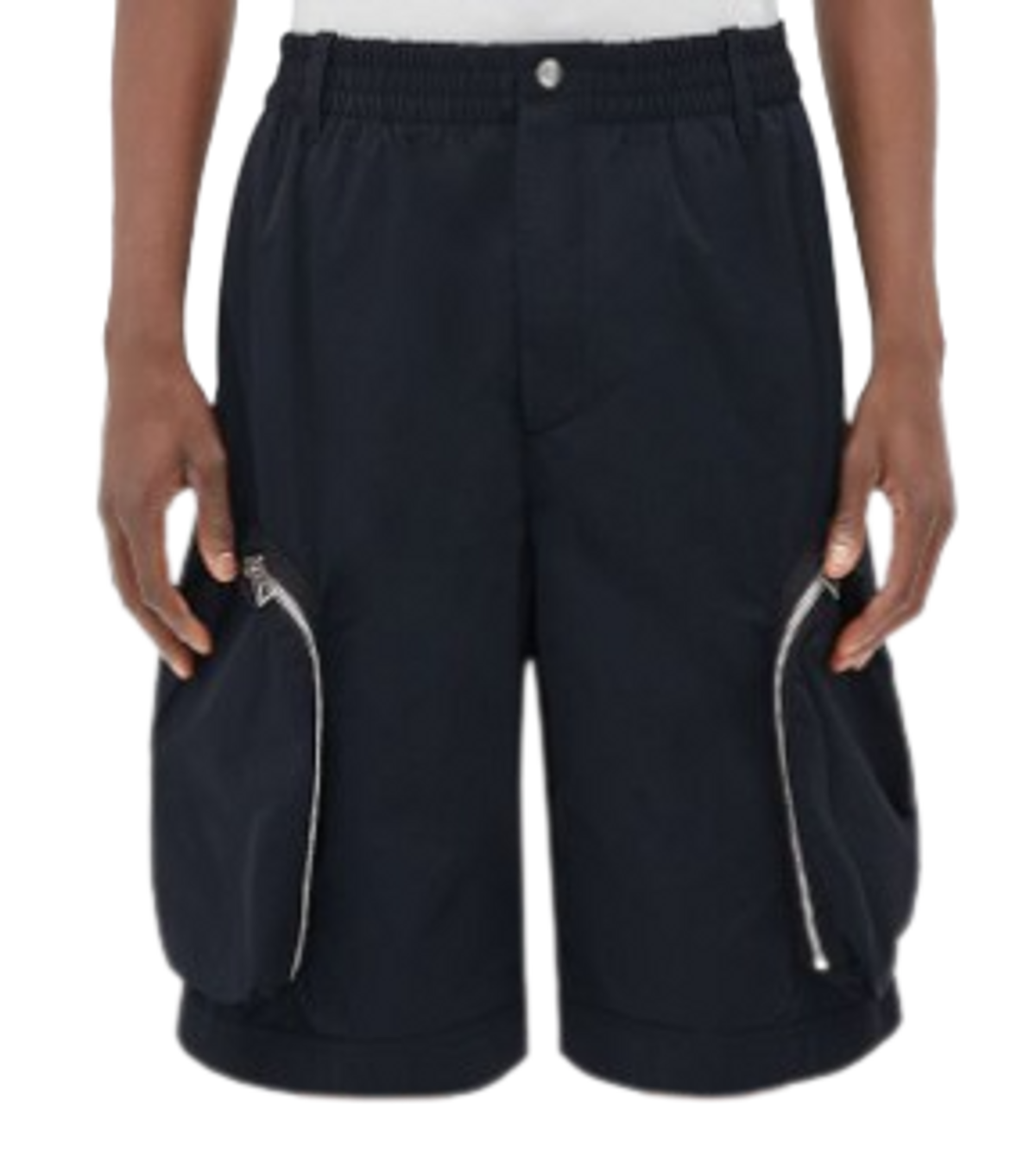 Bottega Veneta Black Nylon Cargo Shorts