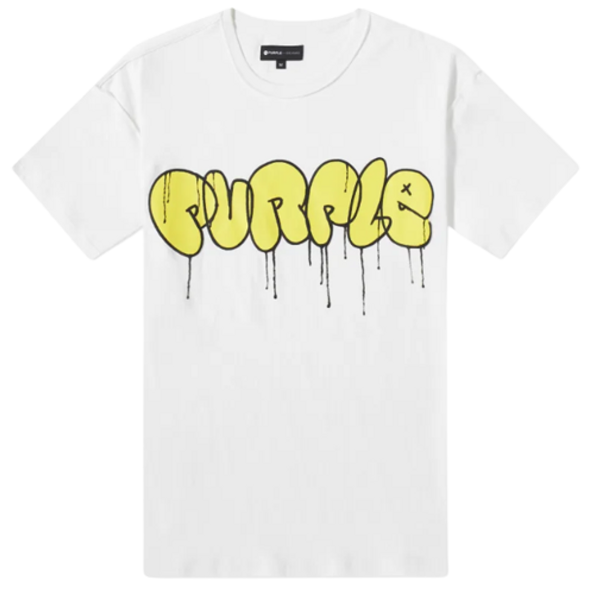 Purple Brand Bubble Logo White T-Shirt