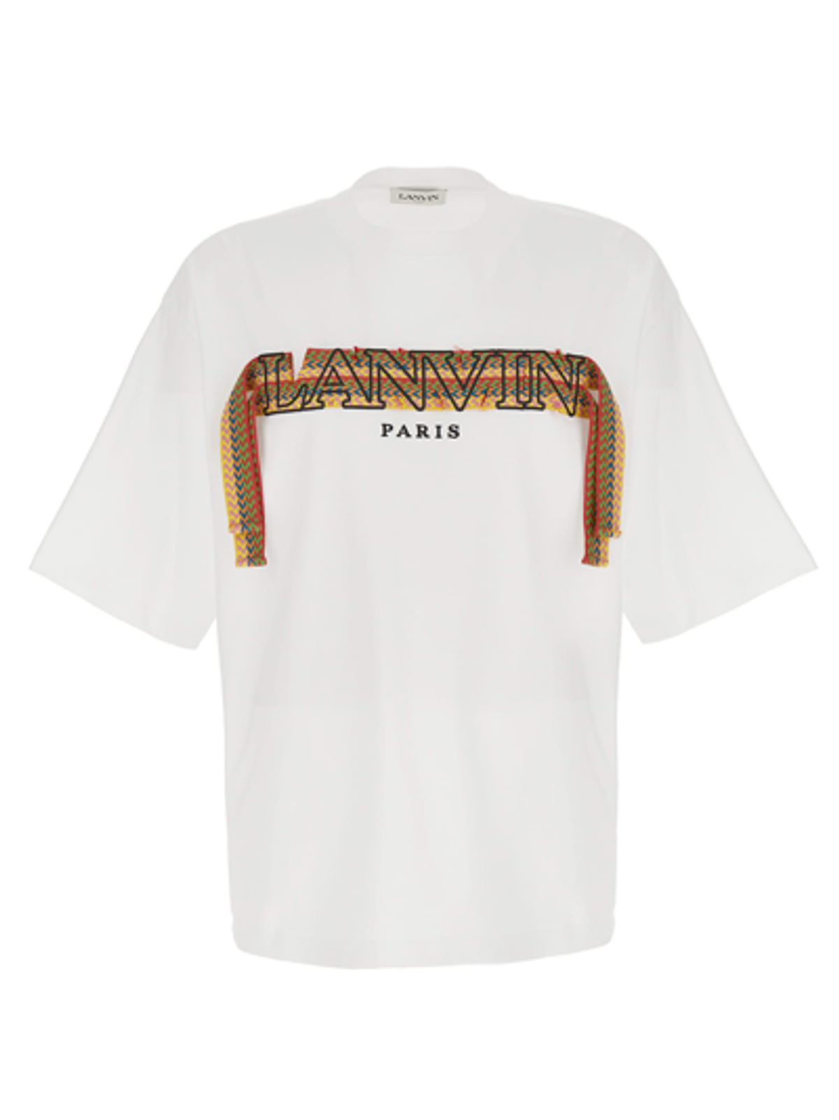 Lanvin Tshirt Leopard Logo Black main image 0
