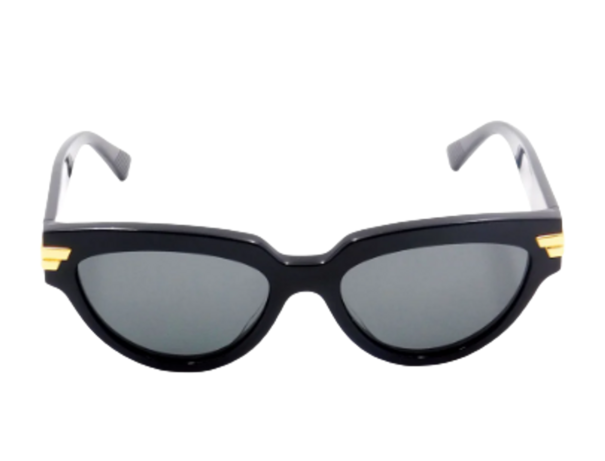 Bottega Veneta Eyewear Black Cat Eye Sunglasses