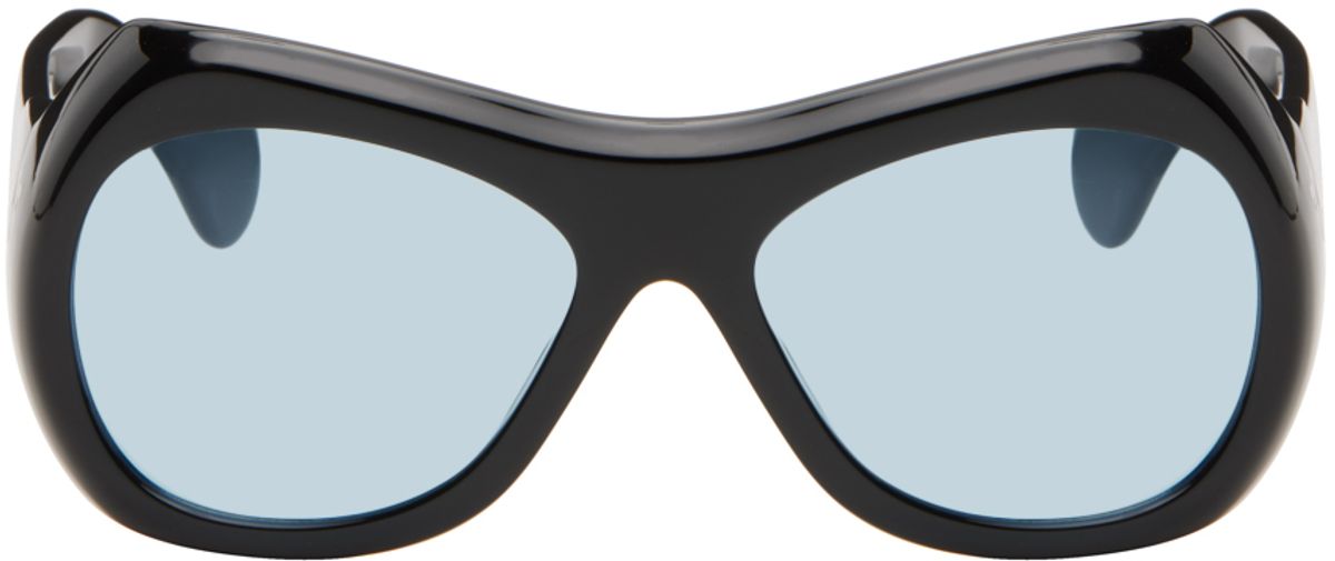Port Tanger Black Soledad Sunglasses In Black/rif Bl