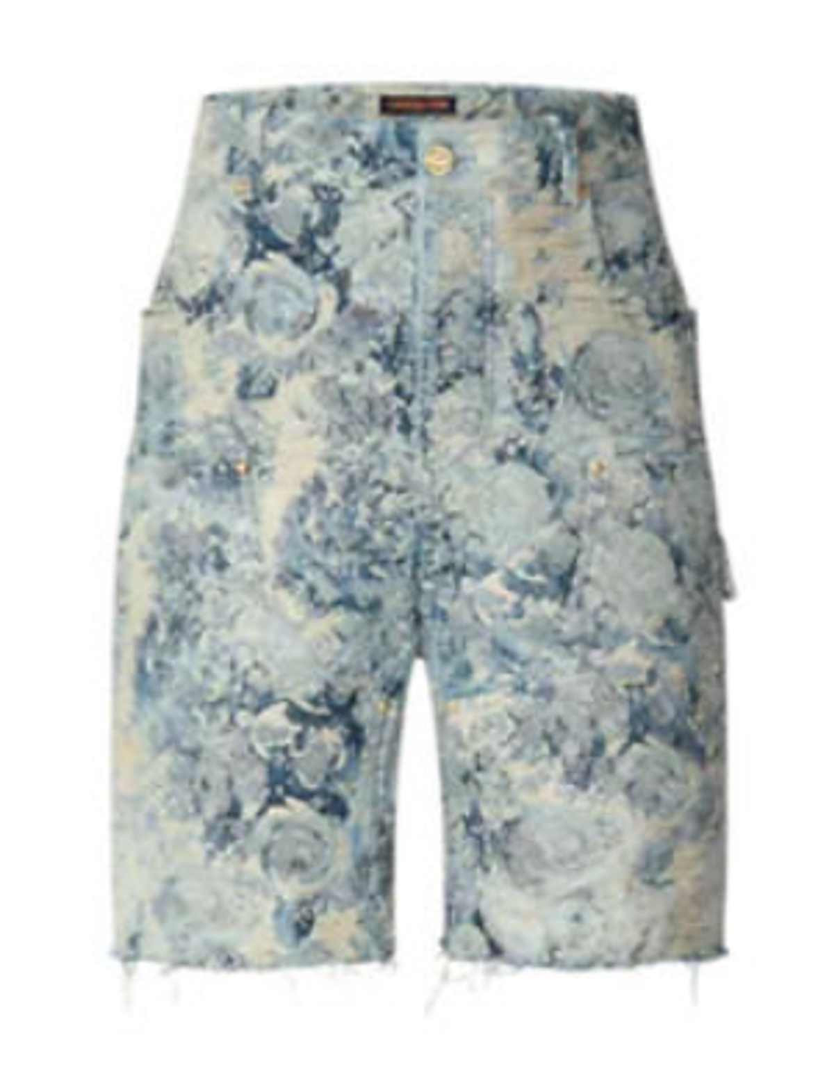 Louis Vuitton Flower Patterns Denim Shorts