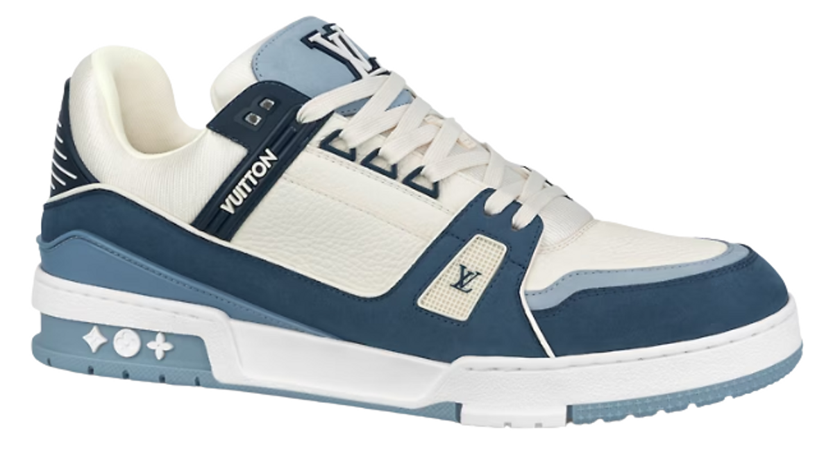 Louis Vuitton Blue Trainer Sneakers