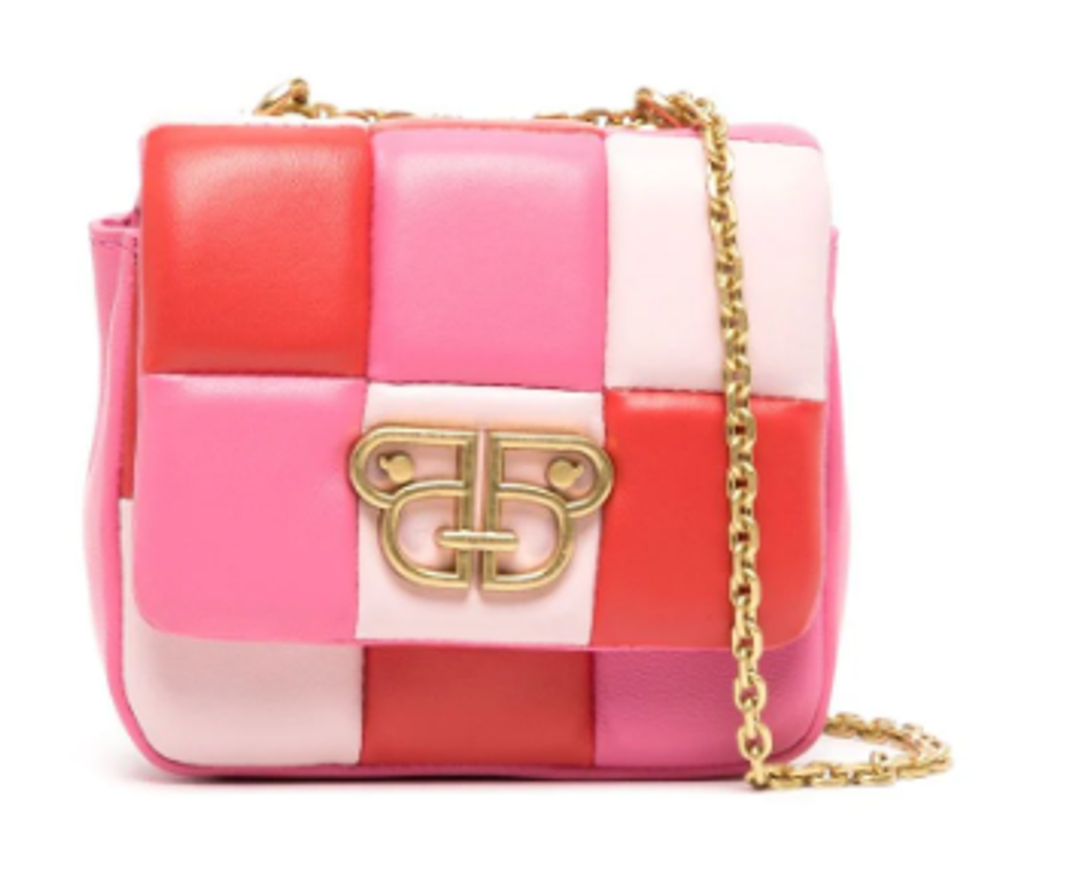 Bape Pink Colour-block Panelled Mini Bag