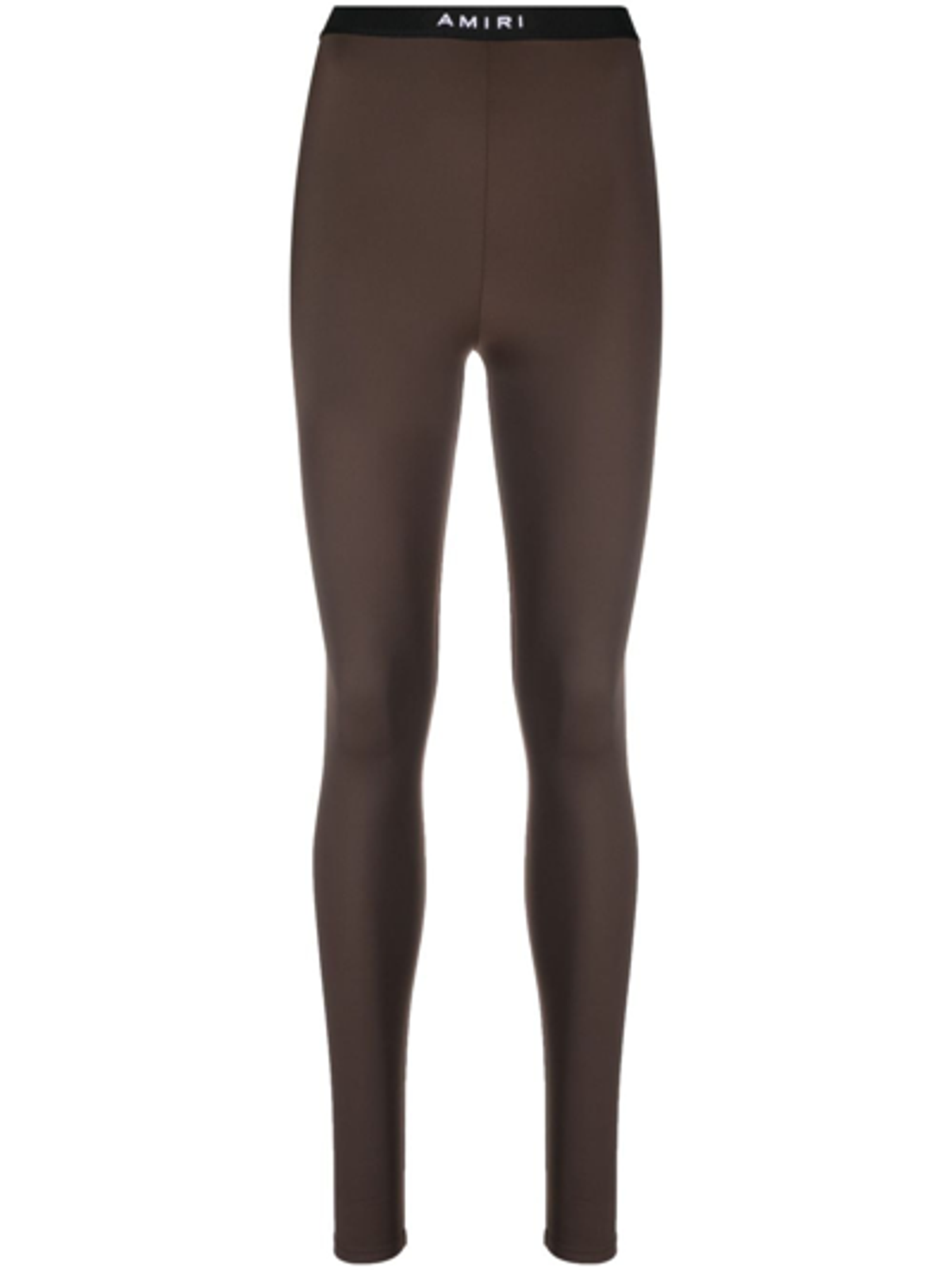 Amiri Brown Elasticated Logo-waistband Leggings