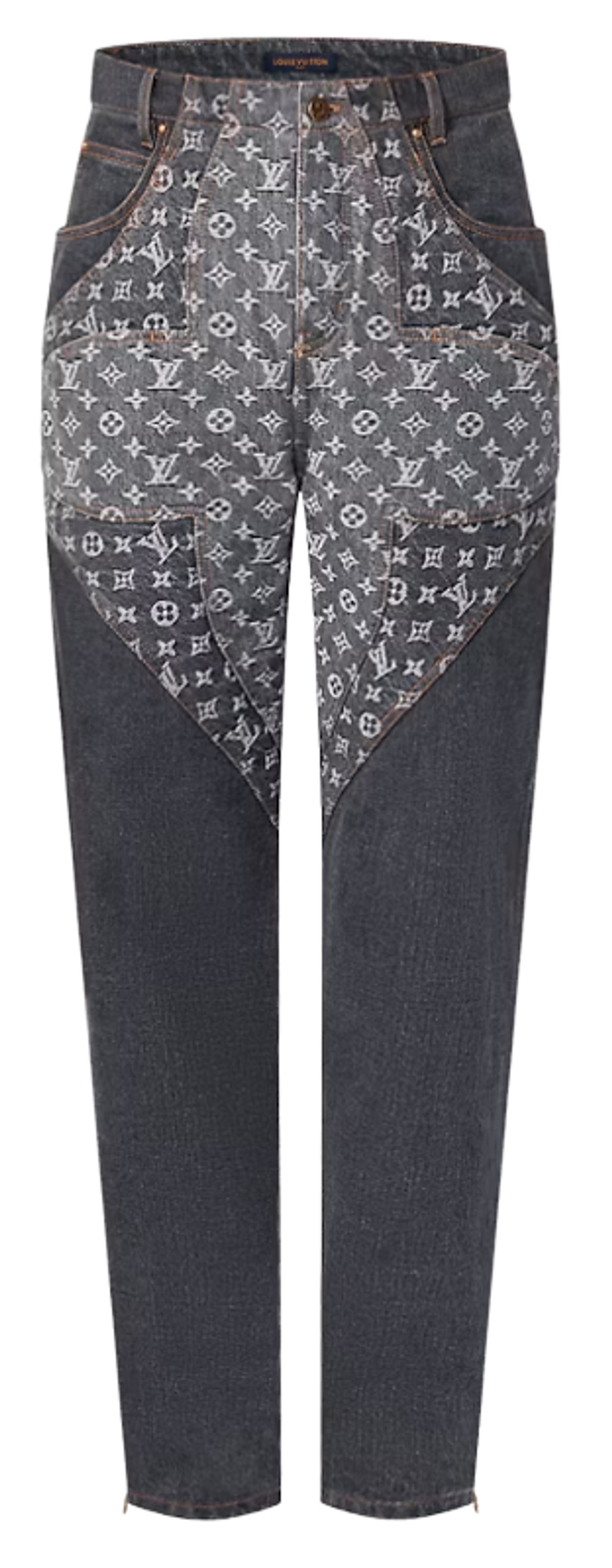 Louis Vuitton Monogram Flower Denim Pants