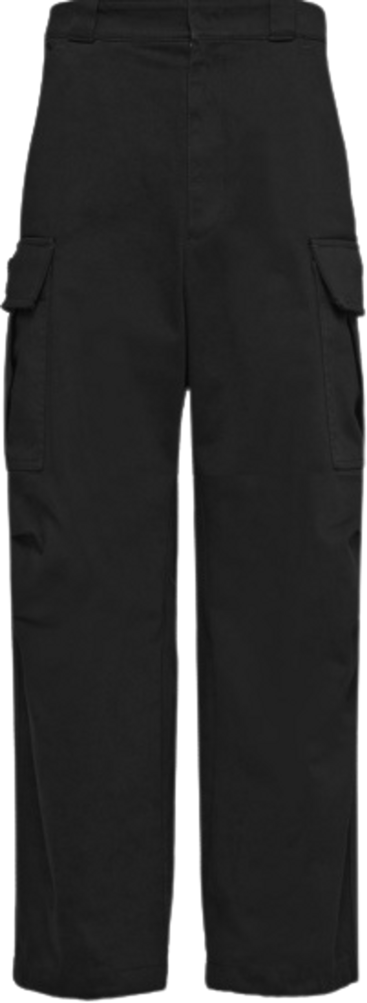 Prada Black Satin Cotton Cargo Pants