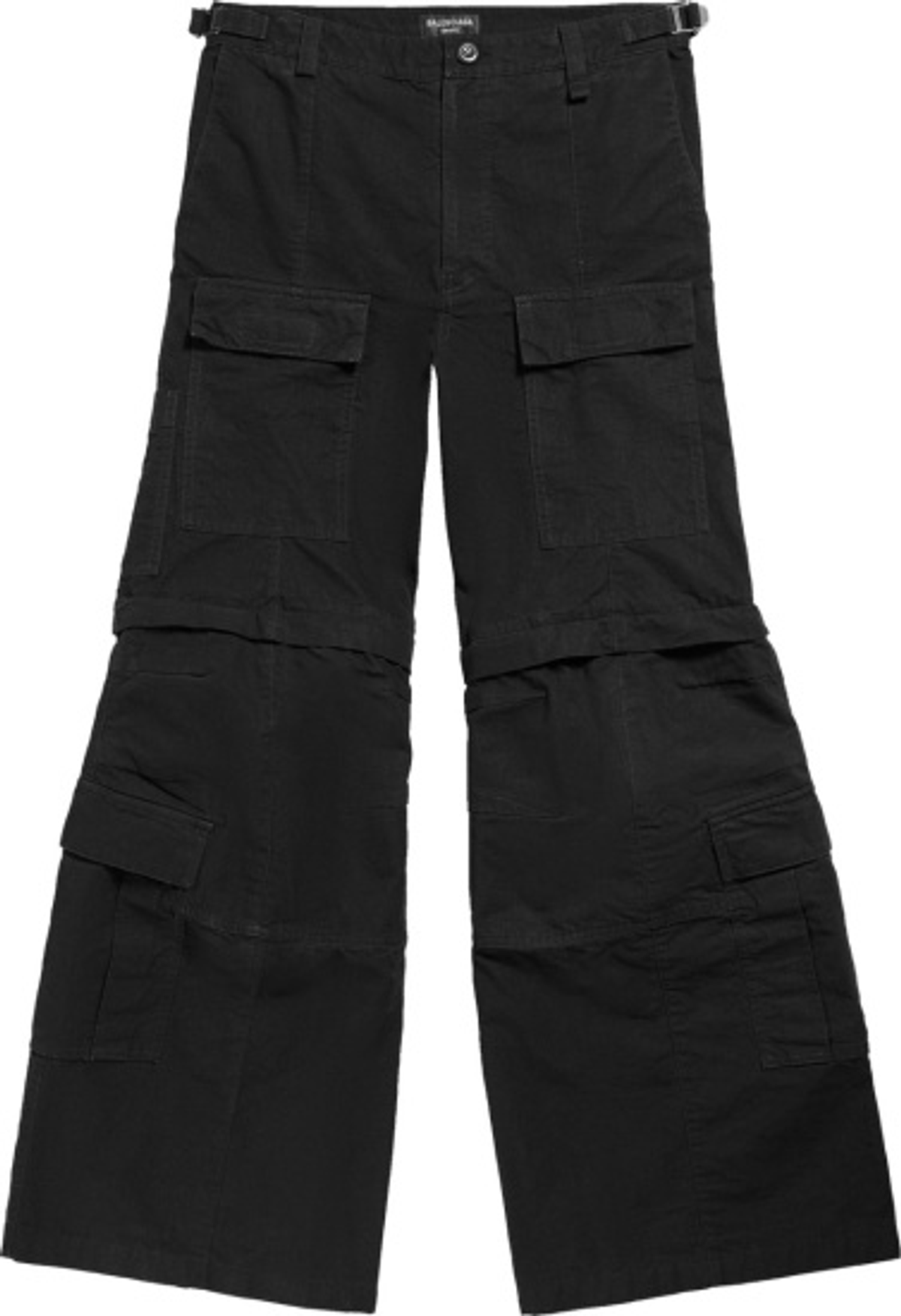 Balenciaga Black Zip-Off Flared Caro Pants