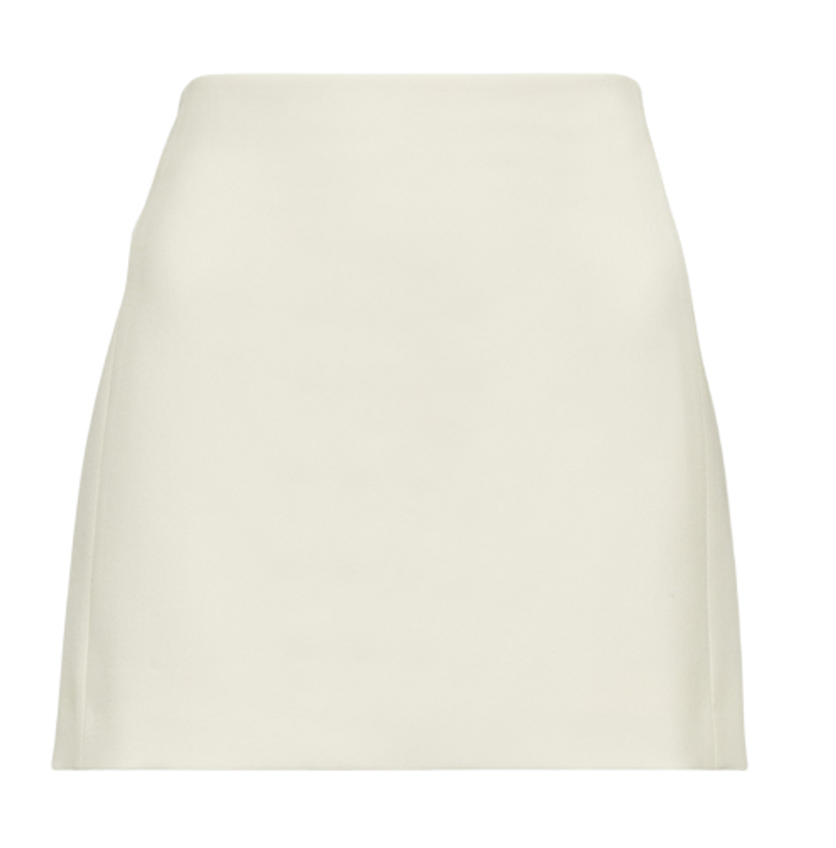 Wardrobe.NYC Off White Virgin Wool Miniskirt