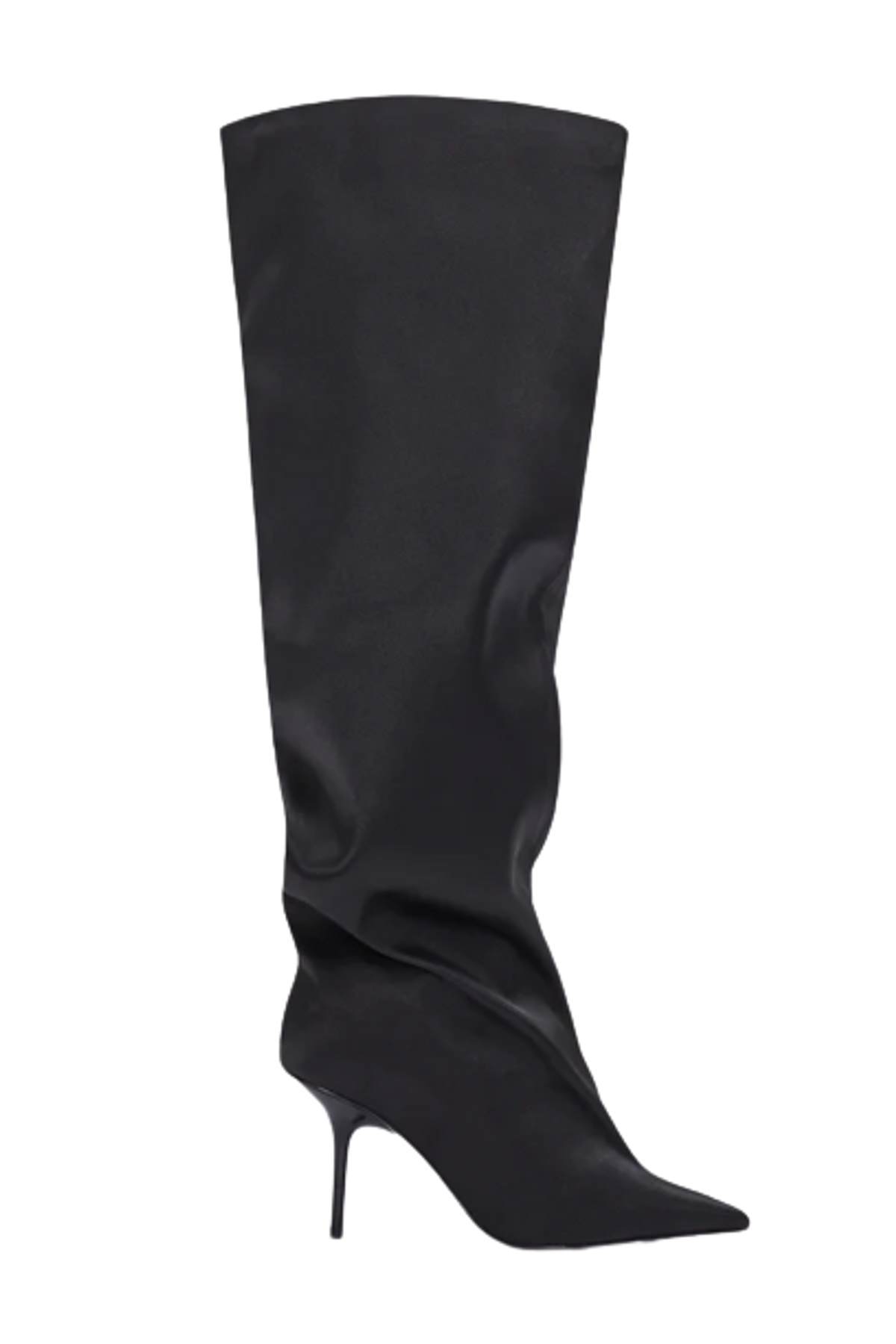 Good American Black Slouchy Boots