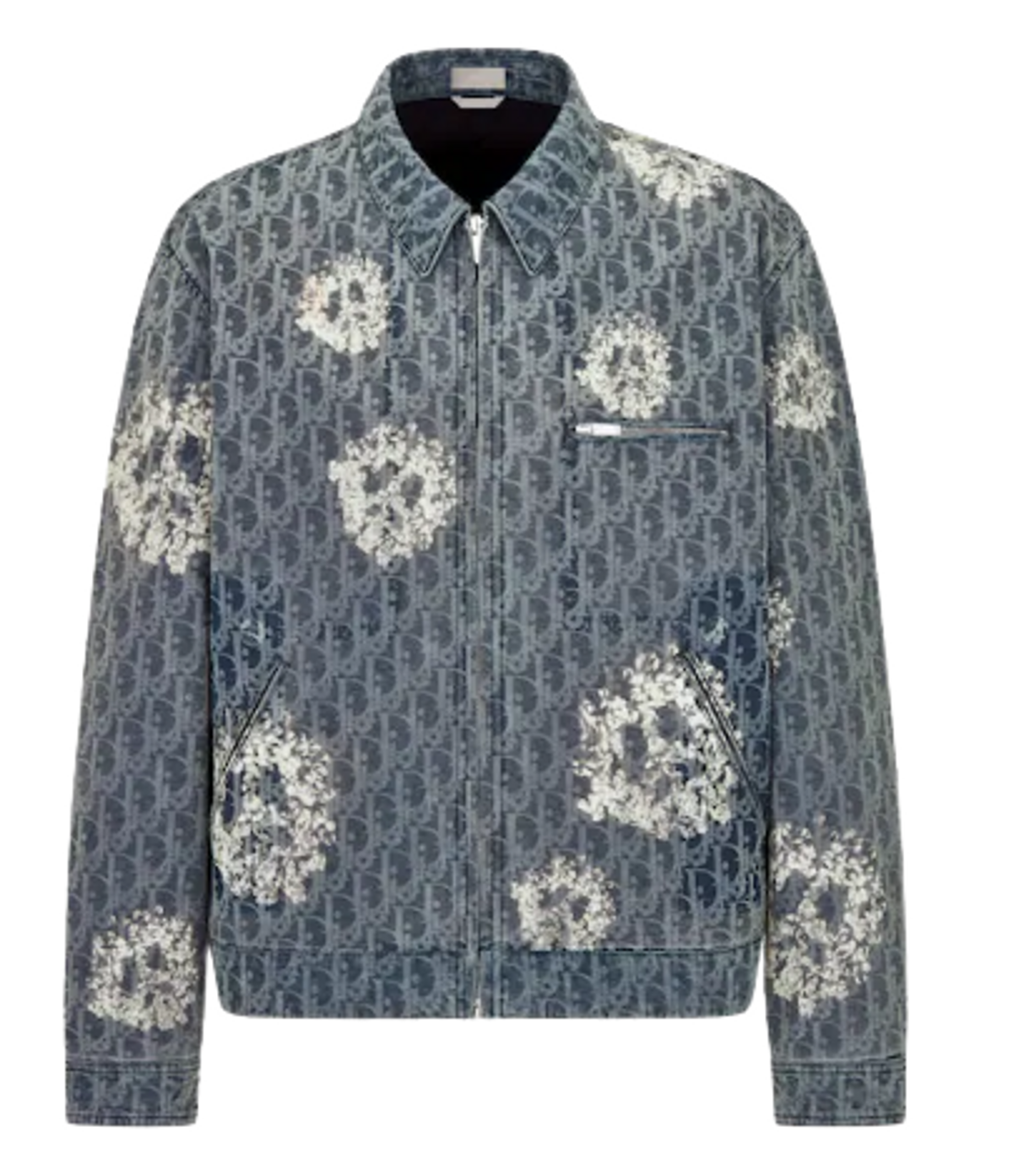 Dior × Denim Tears Blue Cotton Denim Zip-Up Jacket
