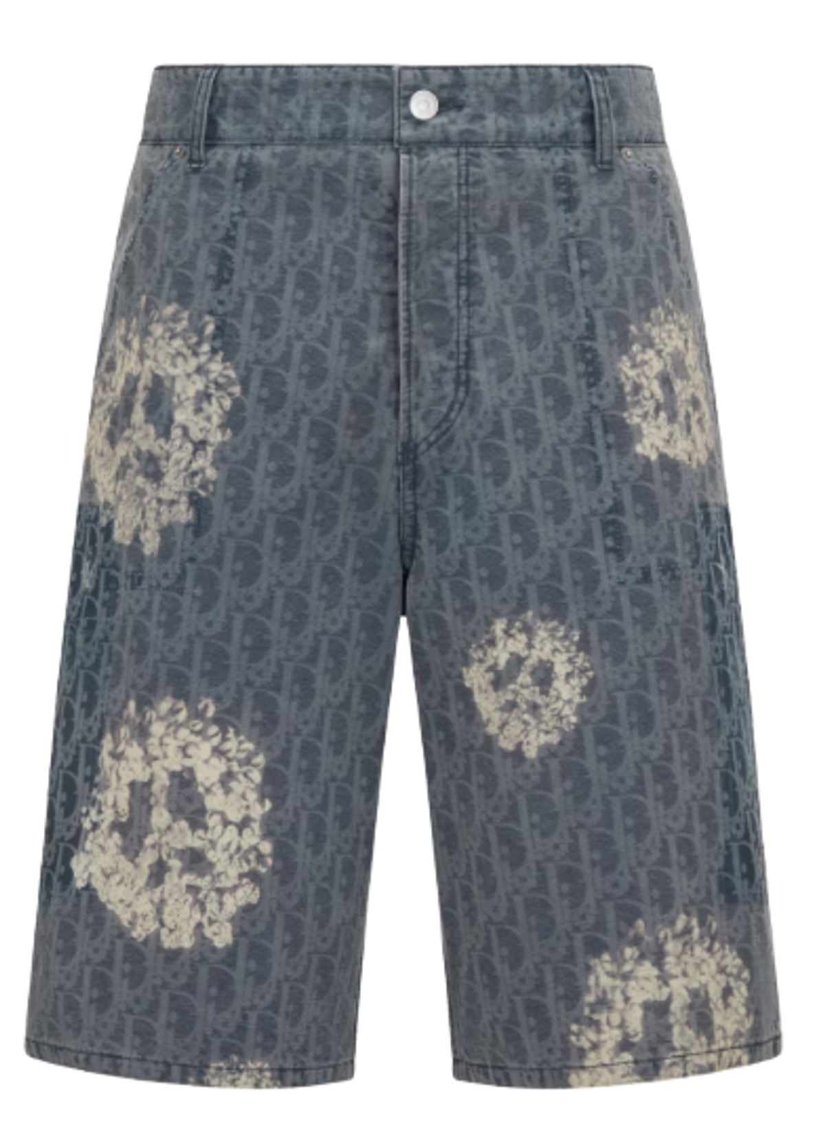 Dior × Denim Tears Blue Cotton Denim Bermuda Shorts
