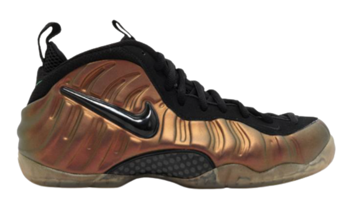 Nike Foamposite Pro Black Gym Green Sneakers
