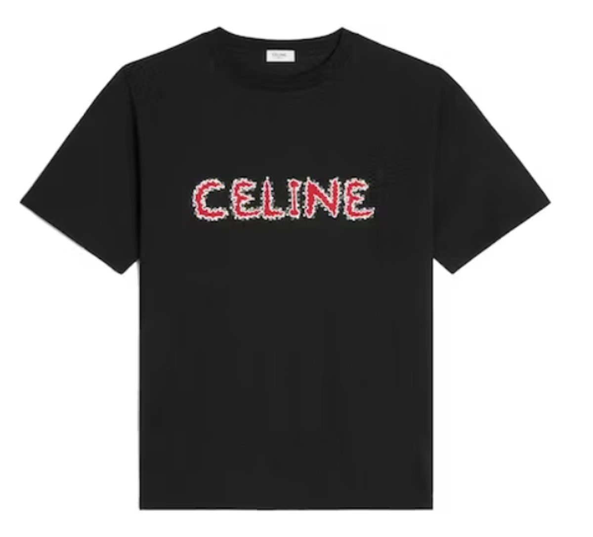 Celine Black Rhinestone Loose T-shirt