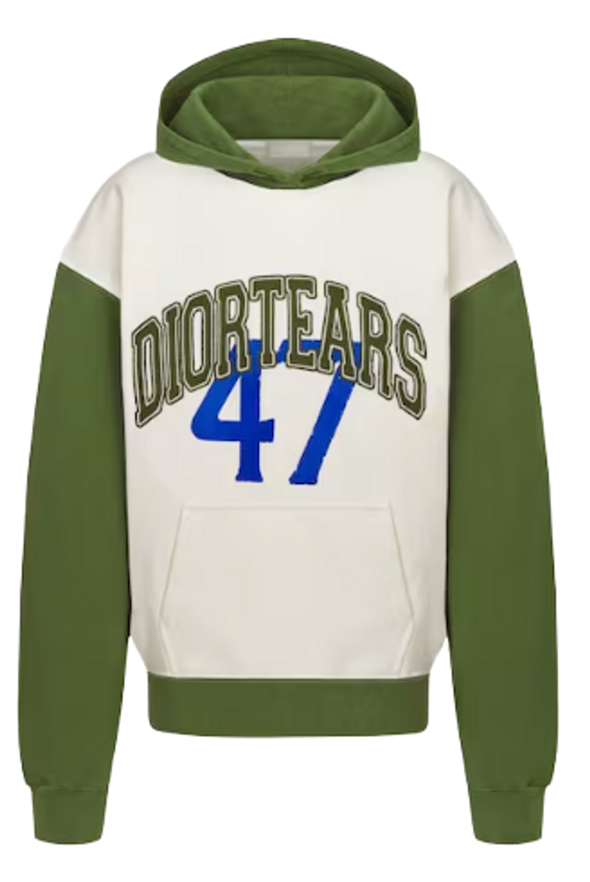 Dior × Denim Tears White and Green Oversize Hoodie