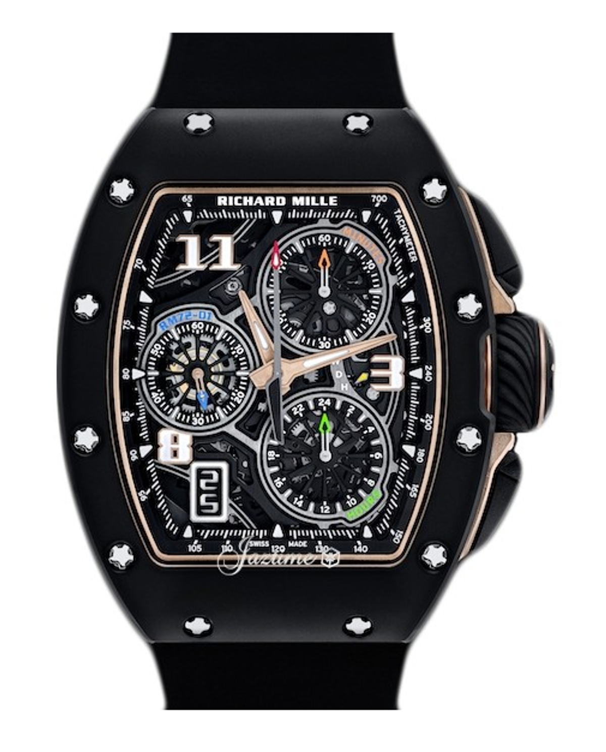 Richard Mille Lifestyle Flyback Chronograph Black Ceramic Watches