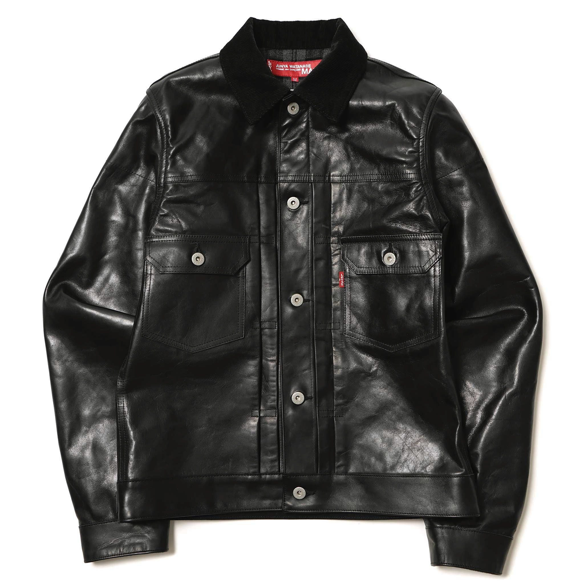 Levi’s × Junya Watanabe × Comme Des Garcons Black Horsehide Leather Jacket