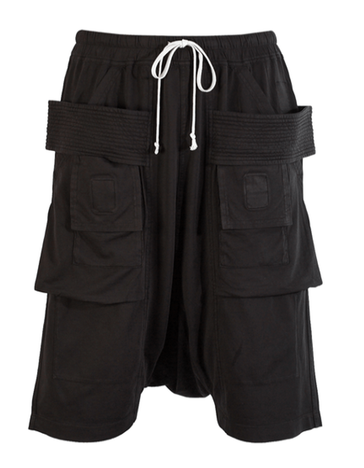 Rick Owens Black Creatch Cargo Pods Shorts