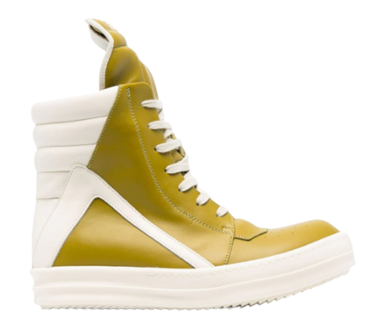 Rick Owens Geobasket High Top Leather Sneakers