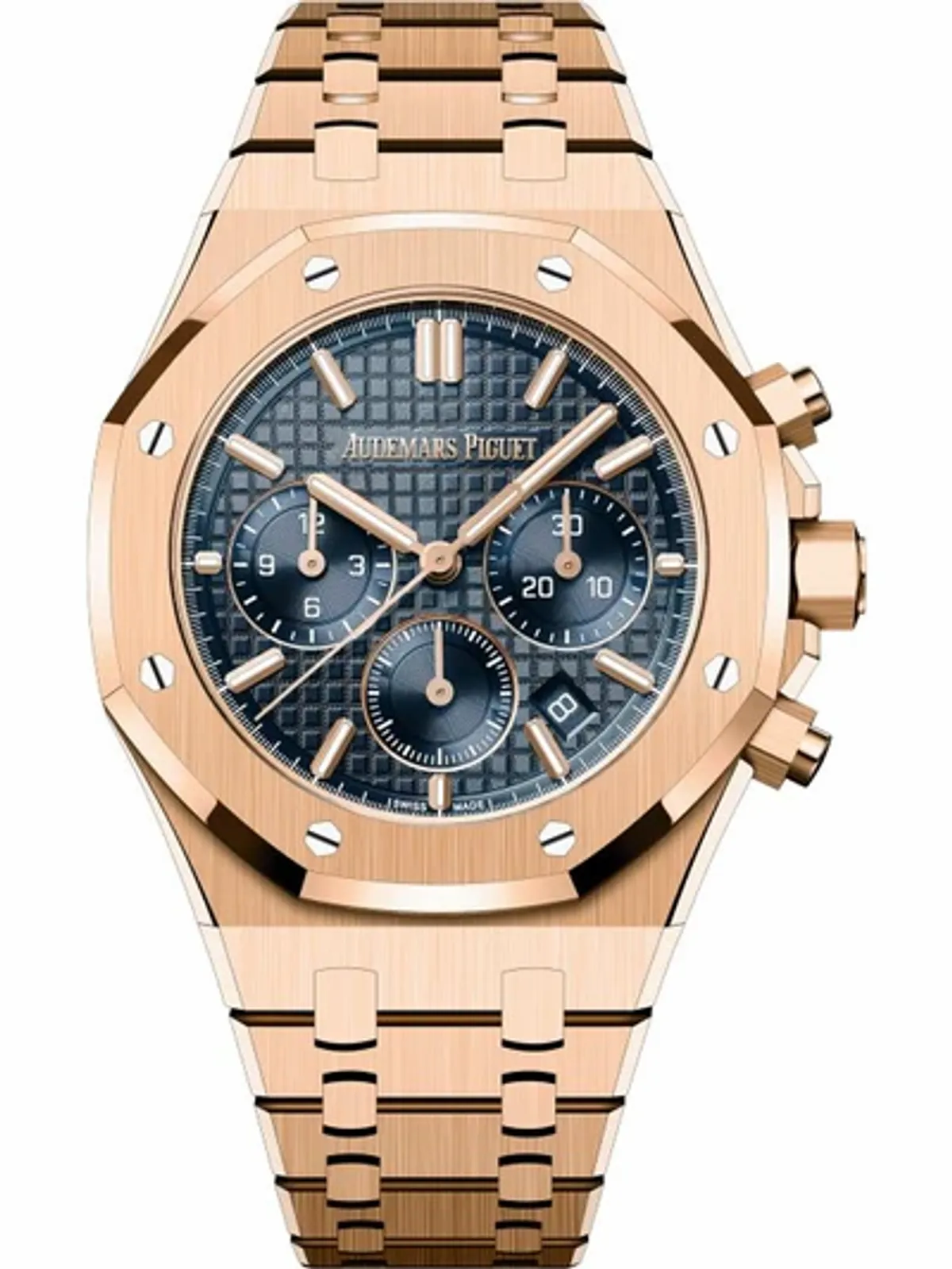 Audemars Piguet Royal Oak Chronograph Blue Dial Rose Gold