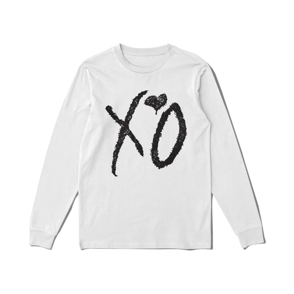The Weeknd Merch White Xo Classic Logo Long Sleeve T-Shirt