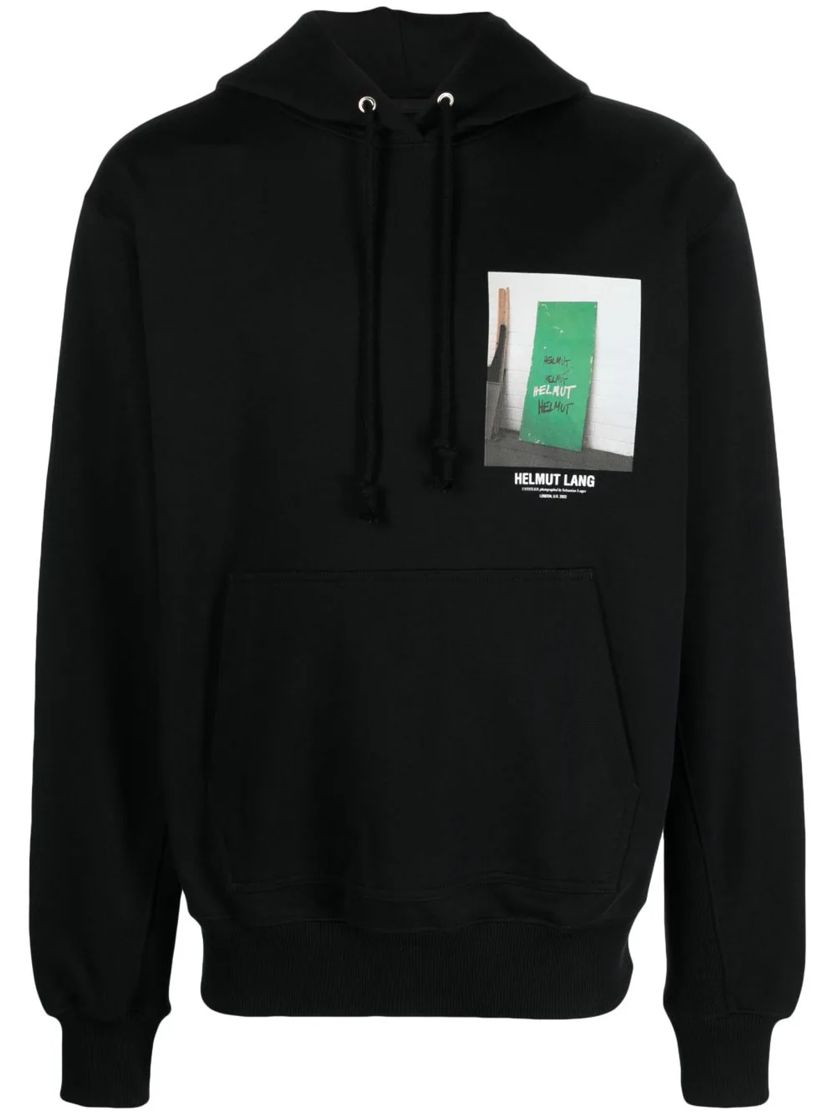 Helmut Lang Photograph-Print Cotton Hoodie