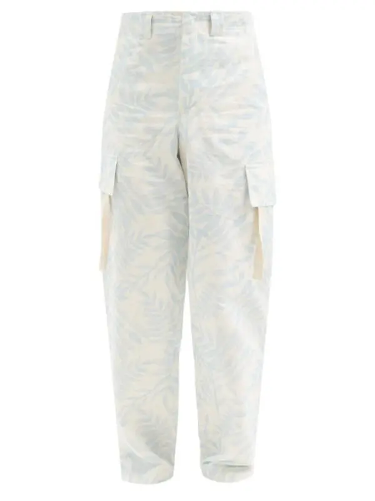 Jacquemus Alzu Leaf-Print Cotton Cargo Trousers