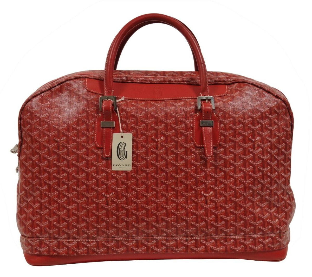 Goyard Red Hotel Du Parc Red Duffle Bag