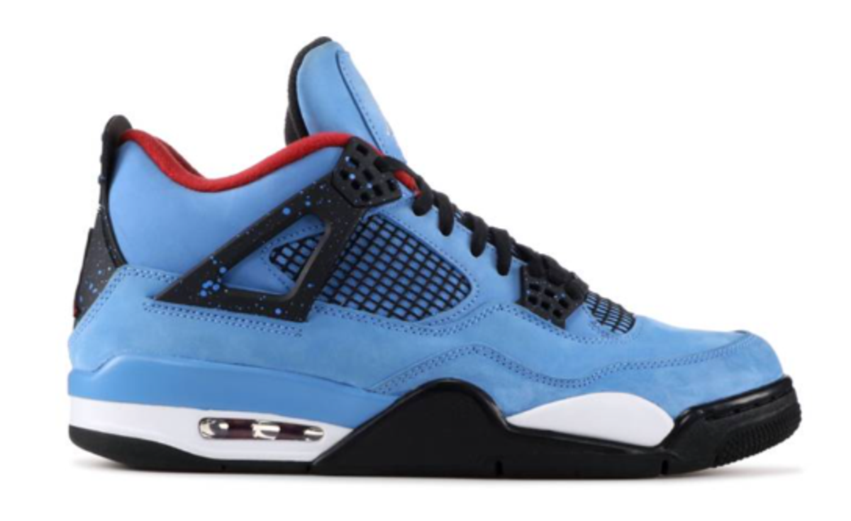 Nike × Cactus Jack University Blue Air Jordan 4 Retro Sneakers