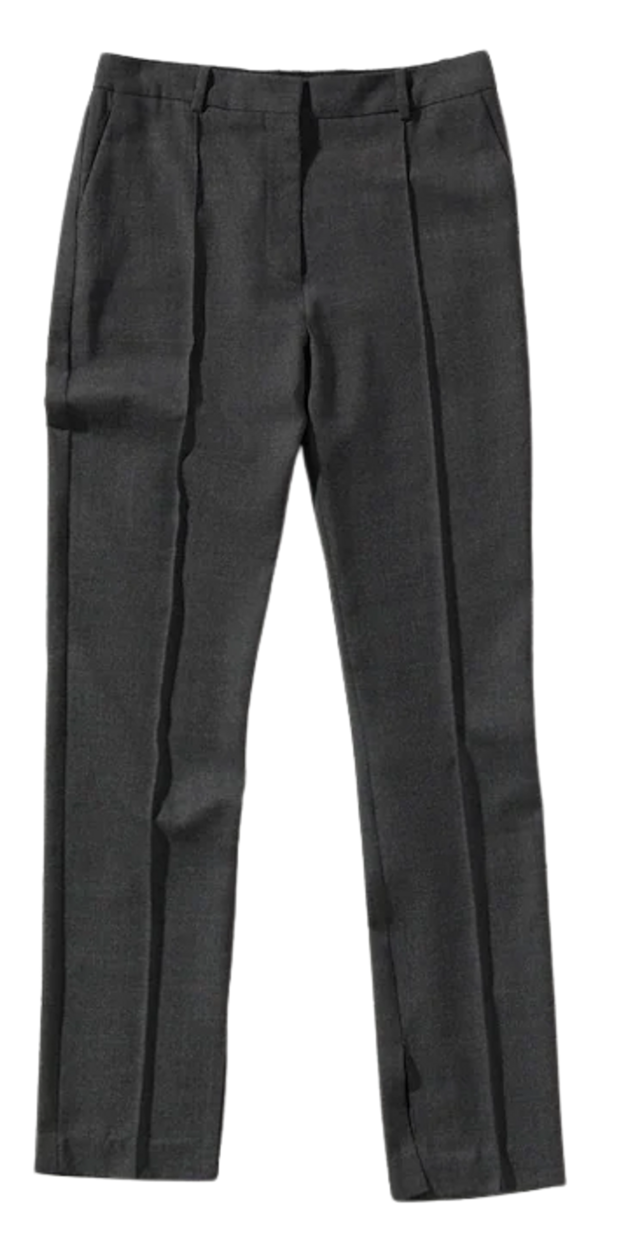 Mango Light Heather Grey Wool Suit Pants
