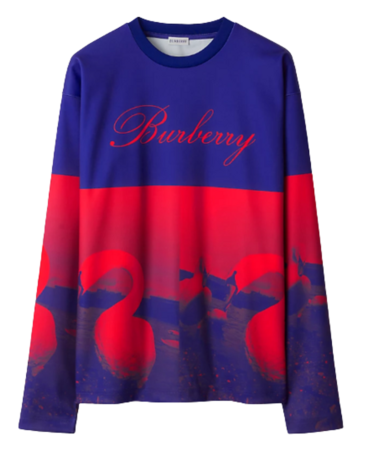 Burberry Pillar Swan Print Top T-Shirt