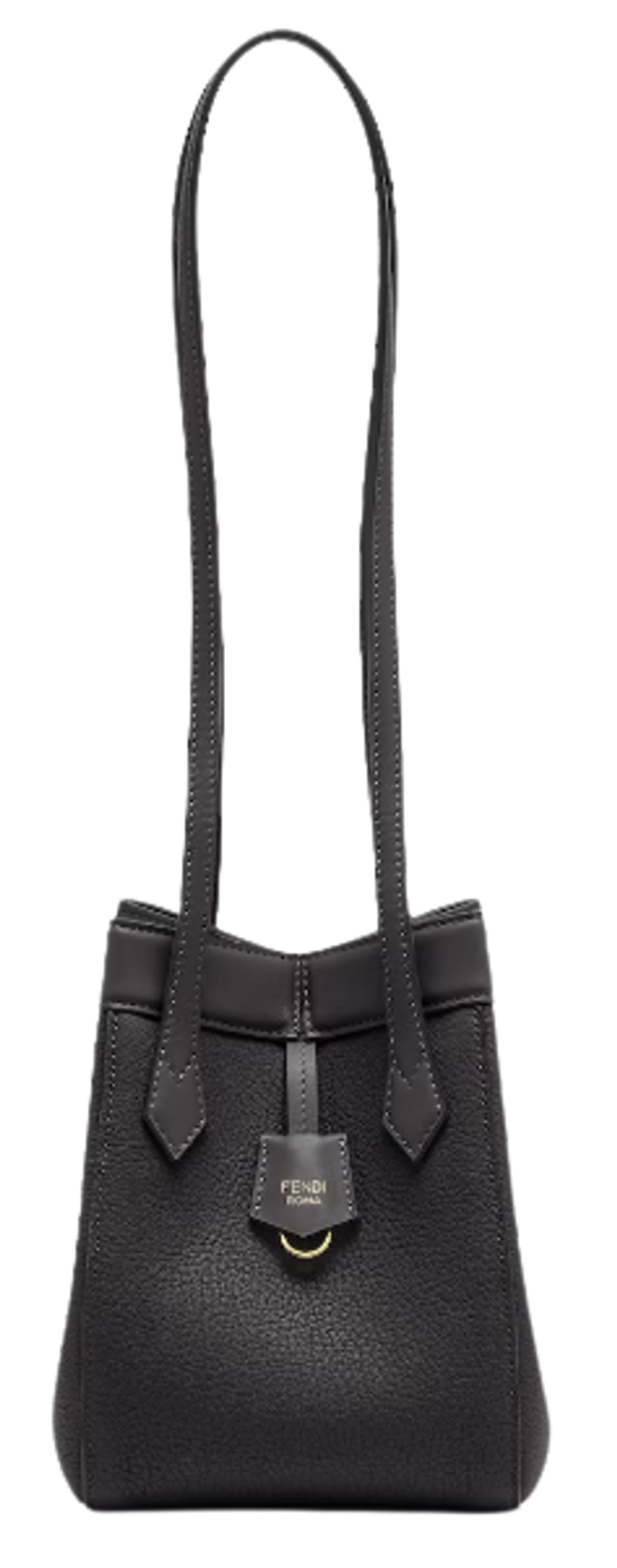 Fendi Black Leather Origami Mini Bag