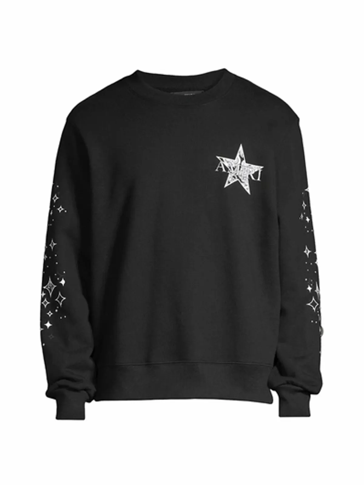 Amiri Black Paisley Star Crewneck Sweatshirt