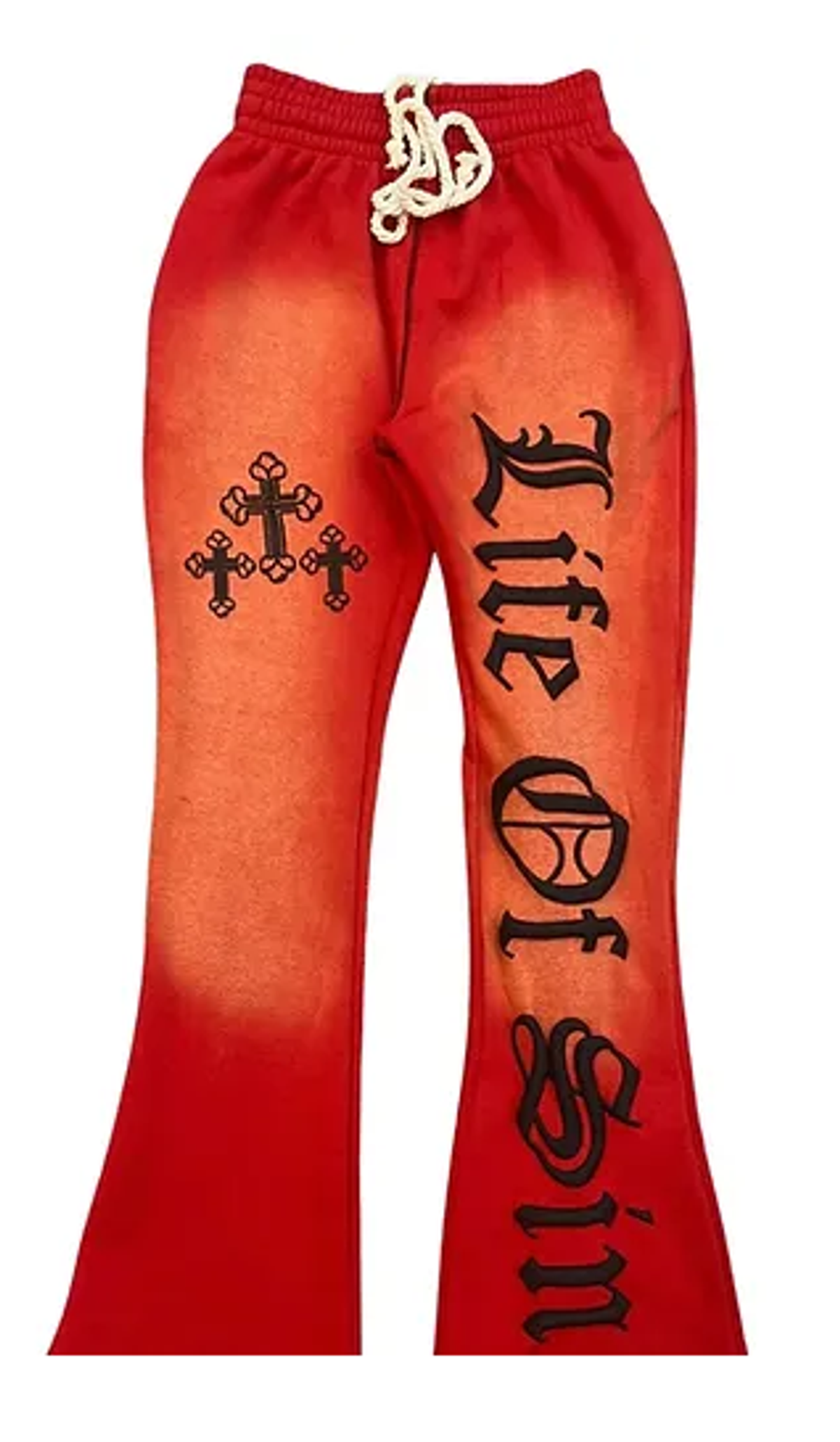 Life Of Sin Black And Red Sweatpants