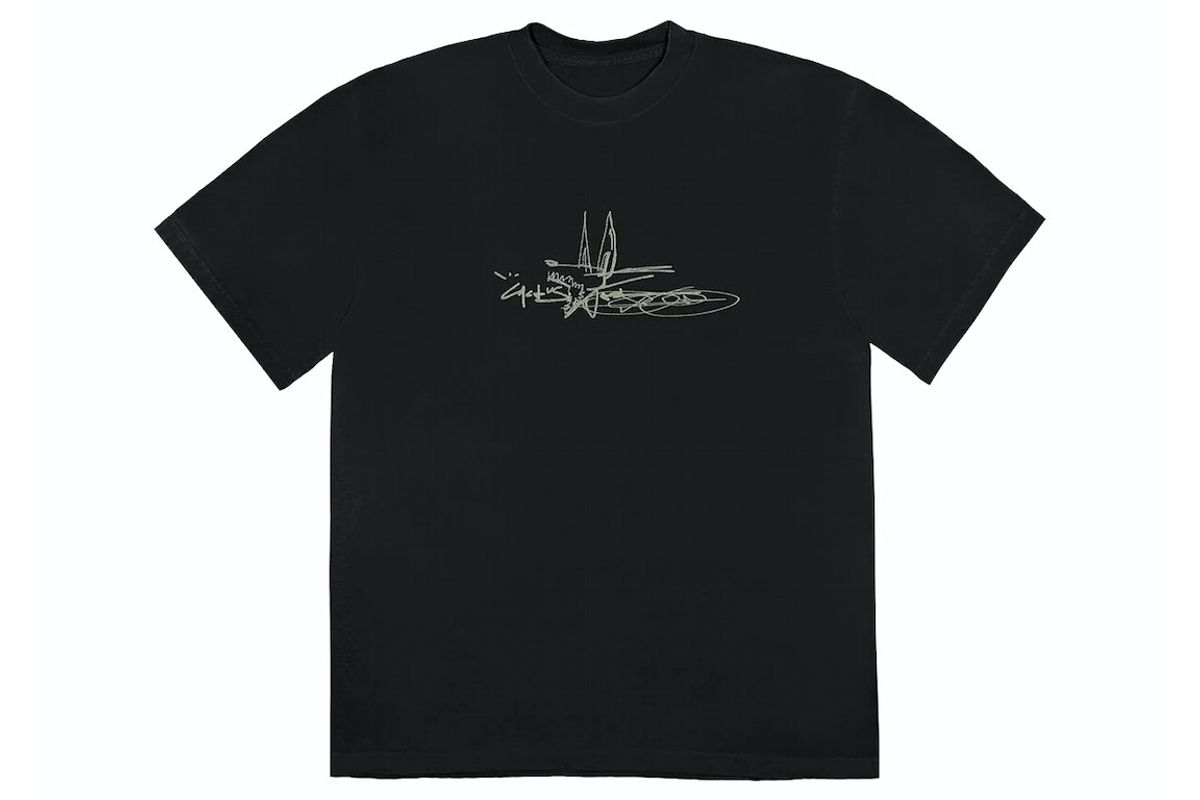Jordan × Cactus Jack Black Scribble T-Shirt